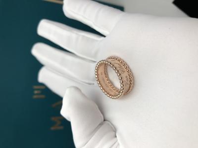 中国 証明された18k金型のローズの金の婚約指輪宝石用原石無し 販売のため