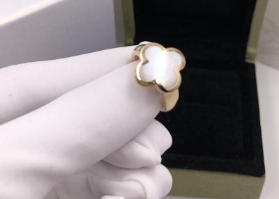 Chine Engagement à extrémité élevé à la mode Ring For Proposal de l'or 18K blanc de la taille 7 à vendre