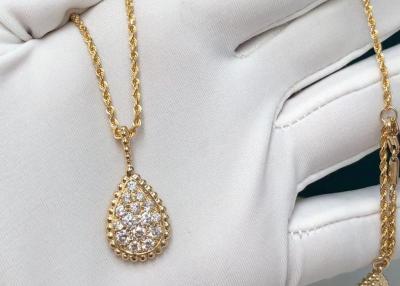 中国 60cmの18k金のダイヤモンドの吊り下げ式の金の宝石類のネックレスJPN00554 販売のため