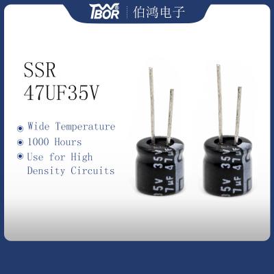 China 47uf35v capacitor eletrolítico de alumínio 6.3x7 à venda