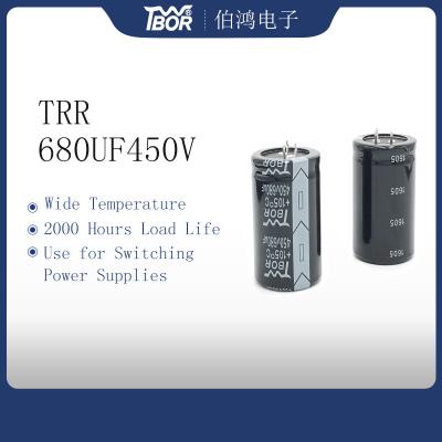 China TRR 680UF450V High Voltage Electrolytic Capacitor 35X50MM UPS Capacitors for sale