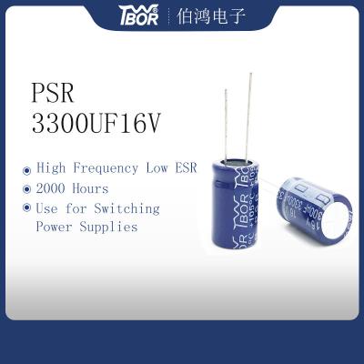 China 13x30mm High Frequency Electrolytic Capacitor 3300uf 16v Capacitor for sale