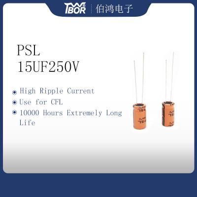 China CFL 10000 Hours Long Life Capacitor 15uF250V ISO9001 RoHS for sale