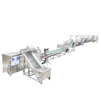China High Automation Potato Chips Production Line SUS304 French Fries Making Machine for sale