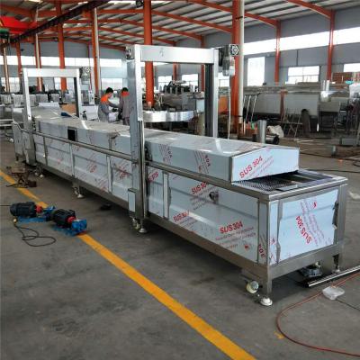 China Tortilla profunda Chip Frying Machine de la mandioca de la sartén del gas del PLC SS304 en venta