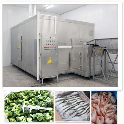 China 500kg/H Frozen French Fries Machine Tunnel Refrigeration SUS304 for sale