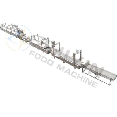 China línea de transformación de las patatas fritas 1000kg/H 12m m 380V que corta en venta