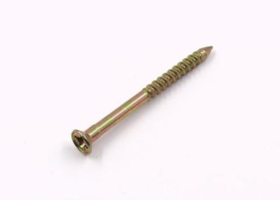 China Pozidrive Flat Cap Head Nails Screw Mild Steel Material Used With Plastic Anchors for sale