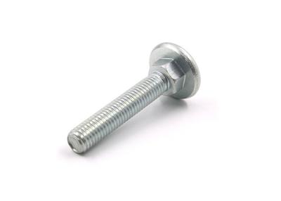 China Hex Neck Flat Round Head Screw , Phillips Drive Small Flat Head Screws for sale