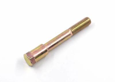 China Yellow Zinc Plated Custom Screws Bolts Stainless Hex Bolts With Round Neck for sale