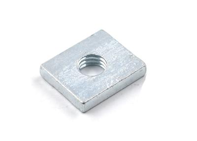 China Custom-made Galvanized Square Mild Steel Nuts M6 carbon steel nuts for sale