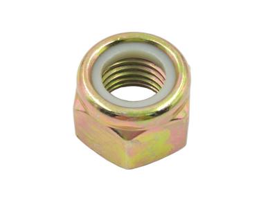 China Galvanized Prevailing Torque Type Hexagon Nuts with Nylon Insert Grade 10 for sale