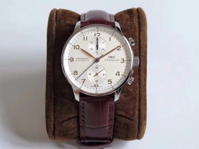 China IWC Portuguese Chrono SS/LE White Dial White Subdails ZF V2 A79350 - IWC001F for sale