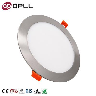 China Zhongshan Modern Round Brightness Dimmable LED 145mm AC85-265V 9w Slim Panel Light for sale