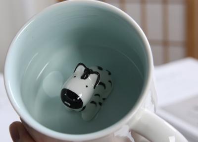 China Dolomite Round 3D Bear Personalised Ceramic Mugs for sale
