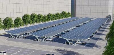 China Electric Vehicle Solar Panel Parking Lot With Charging Pile 2 In 1 Charing Solution for sale