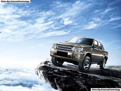 China Auto Assembling Diesel Small Pickup Trucks , Economic 4x4 Electric Truck for sale