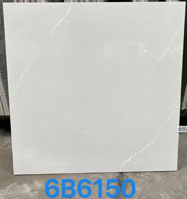 China ISO9001 Porcelana polida de piso telha de cerâmica vitrificada branca de 9 mm à venda