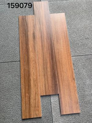 China Brown Wood Look Porcelain Tile 150X900 Glossy Rectangular Anti Slip for sale