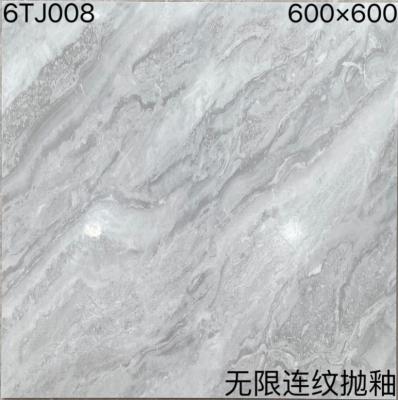 China Lustre de argila quadrada porcelana grama cinza brilhante para parede do chão à venda