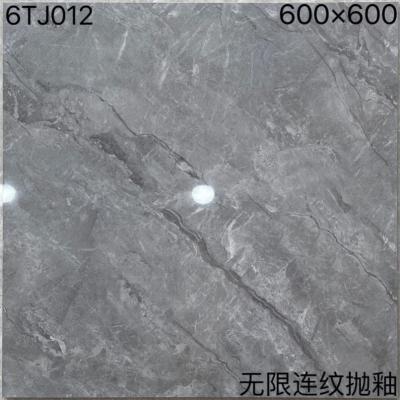 China Clay Sparkle Floor Tiles , Lustrous Polished Grey Porcelain Tiles for sale