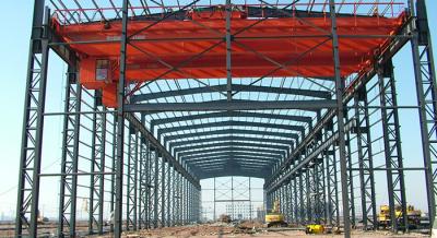 China Automobile Repair Factory Prefabricated Steel Structure Workshop With Crane for sale
