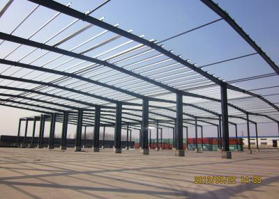 China Pre Engineered Portal Frame Warehouse Multi Span Glass Wool Panel for sale