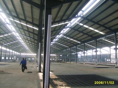 China Ready Made Steel Structures Garment Factory Building / Multi Spans Metal Workshop for sale