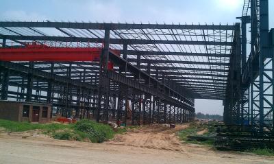 China Los edificios de acero industriales/prefabricaron edificios del taller del marco de acero en venta
