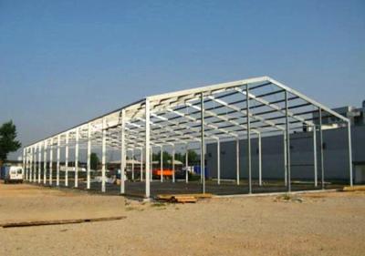 China Lightweight Steel Frame Building Galvanized Prefab Steel Warehouse for sale