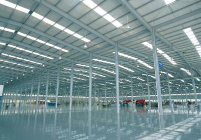China Large Span Pre Engineered Steel Frame Structure Warehouse Buildings for sale