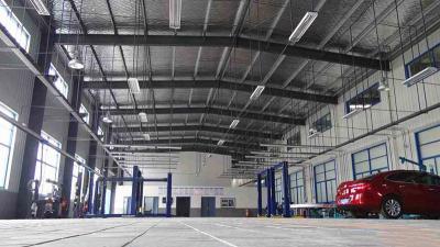 China Metal Frame Garage Steel Building Construction With Steel Cladding Sheet Wall / Roof for sale