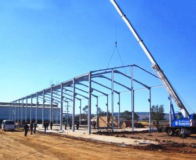 China Light Steel Frame Structure Metal Warehouse Buildings / Steel Construction Materials for sale