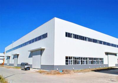 China Steel Prefabricated Warehouse Building / Large Span Steel Frame Industrial Buildings for sale