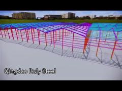 3D Model For Steel Frame Structure ; Steel Structure Design ; Steel Structure Warehouse