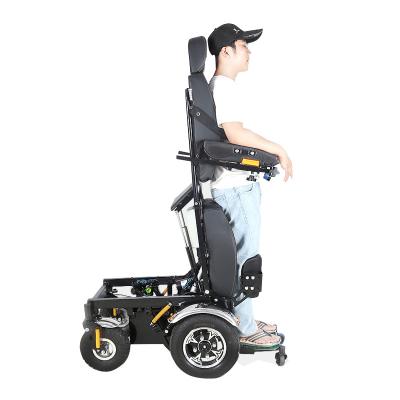 China Adjustable Medical Transport Wheelchair Foldable Electric Lightweight Wheelchair 101kg for sale