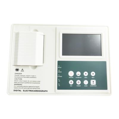 China 5inch LCD 3 Channel Portable ECG Machine 12 Lead Digital Electrocardiograph Machine for sale