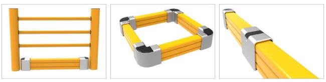 Flexible Pedestrian Barrier Anti-Collision Guardrails Warehouse Safety Barrier Traffic Guardrails