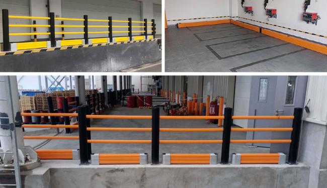 Flexible Pedestrian Barrier Anti-Collision Guardrails Warehouse Safety Barrier Traffic Guardrails
