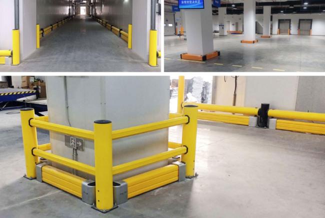 Flexible Pedestrian Barrier Anti-Collision Guardrails Warehouse Safety Barrier Traffic Guardrails