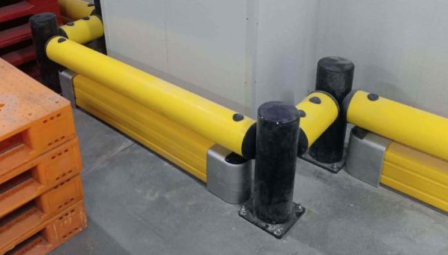 Flexible Pedestrian Barrier Anti-Collision Guardrails Warehouse Safety Barrier Traffic Guardrails