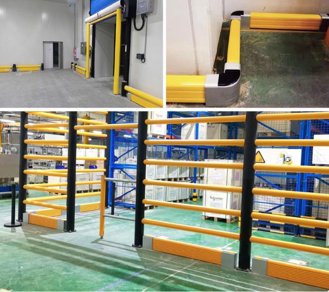 Flexible Pedestrian Barrier Anti-Collision Guardrails Warehouse Safety Barrier Traffic Guardrails