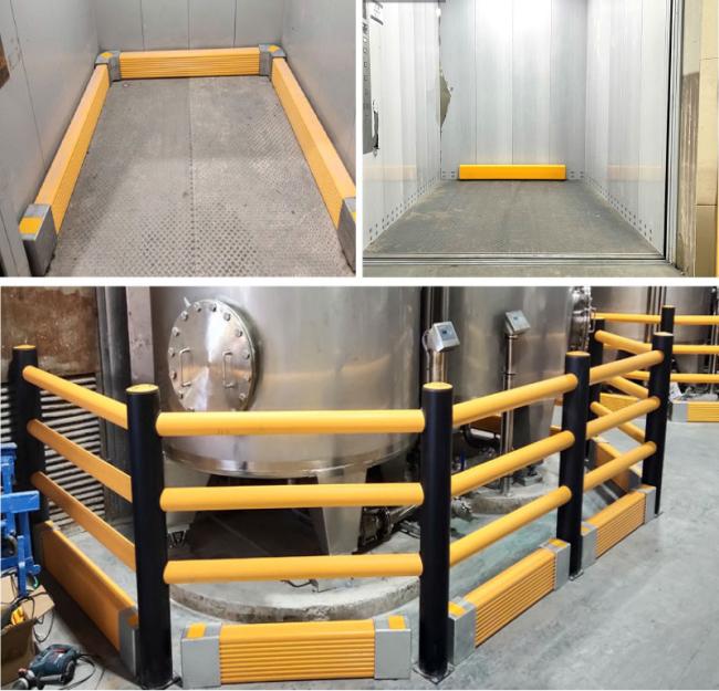 Flexible Pedestrian Barrier Anti-Collision Guardrails Warehouse Safety Barrier Traffic Guardrails