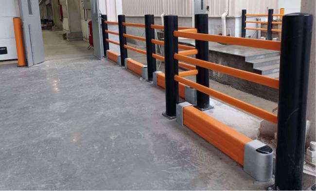 Flexible Pedestrian Barrier Anti-Collision Guardrails Warehouse Safety Barrier Traffic Guardrails