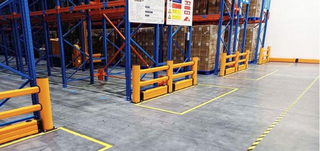 Flexible Pedestrian Barrier Anti-Collision Guardrails Warehouse Safety Barrier Traffic Guardrails