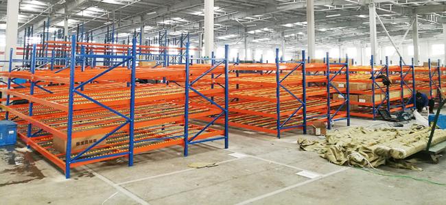 Warehouse Flow Rack for Carton Storage Box Flow Gravity Storage Roller Racking Carton Flow Racking
