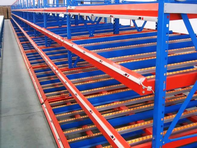 Warehouse Flow Rack for Carton Storage Box Flow Gravity Storage Roller Racking Carton Flow Racking