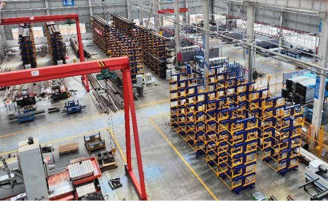 Pipe Telescopic Cantilever Shelf Metal Sheet Warehouse Storage Rack Telescopic Cantilever Shelves Long Materials