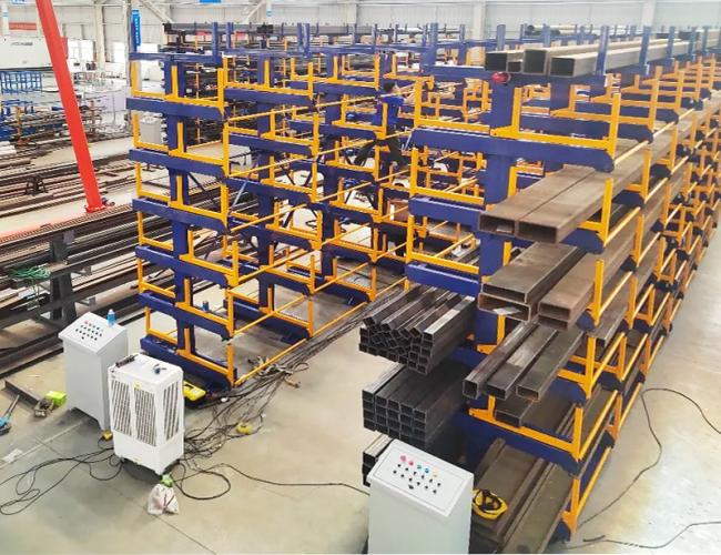 Pipe Telescopic Cantilever Shelf Metal Sheet Warehouse Storage Rack Telescopic Cantilever Shelves Long Materials