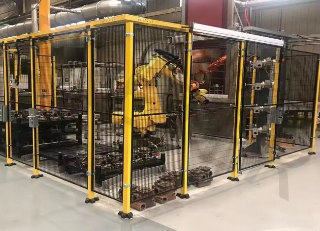 Metal Wire Mesh Fence Warehouse Security Robot Safety Fencing Machine Guard Panel Workshop isolation network Workshop Safety Fence
